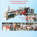 PC Hollow Sheet Extrusion Machine, PC Sunshine Panel que hace la máquina